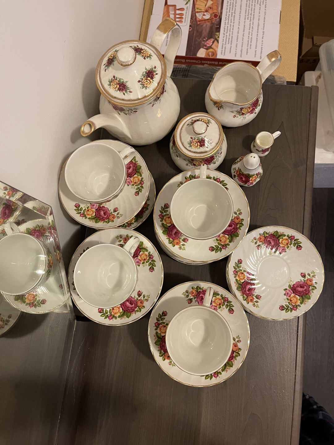 Cottage Rose Vintage Floral Tea Set - photo 3