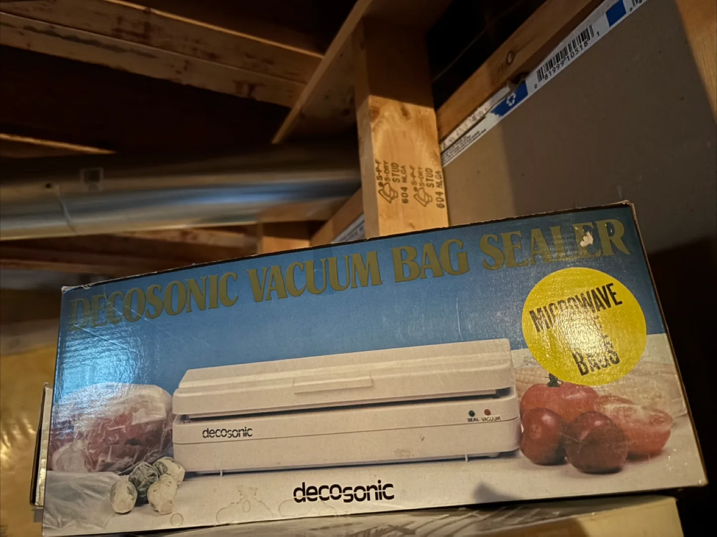 Vintage Decosonic Vacuum Bag Sealer with Microwave Bags thumbnail