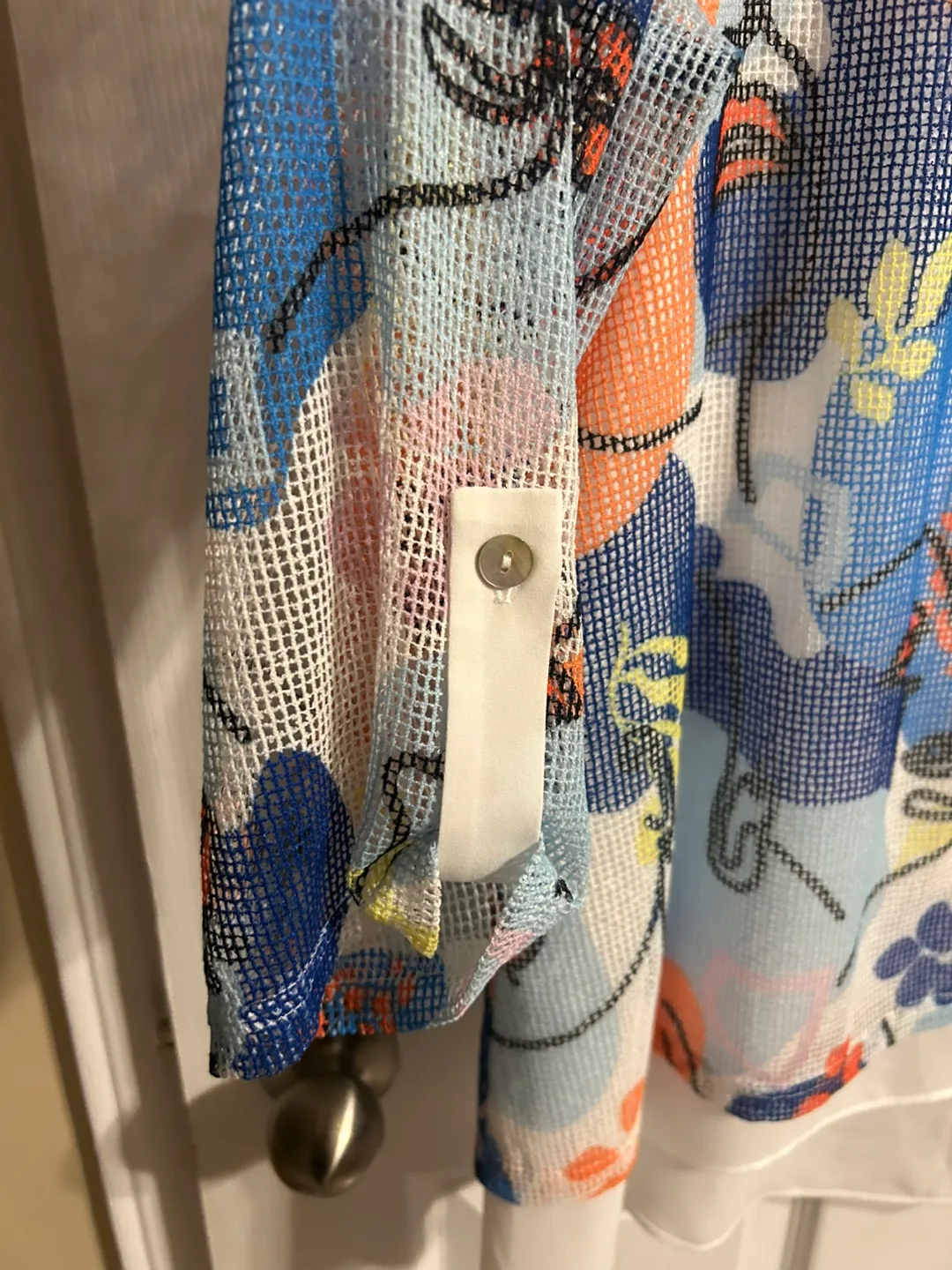 Joseph Ribkoff Women's Abstract Floral Mesh Top image indicator(2)