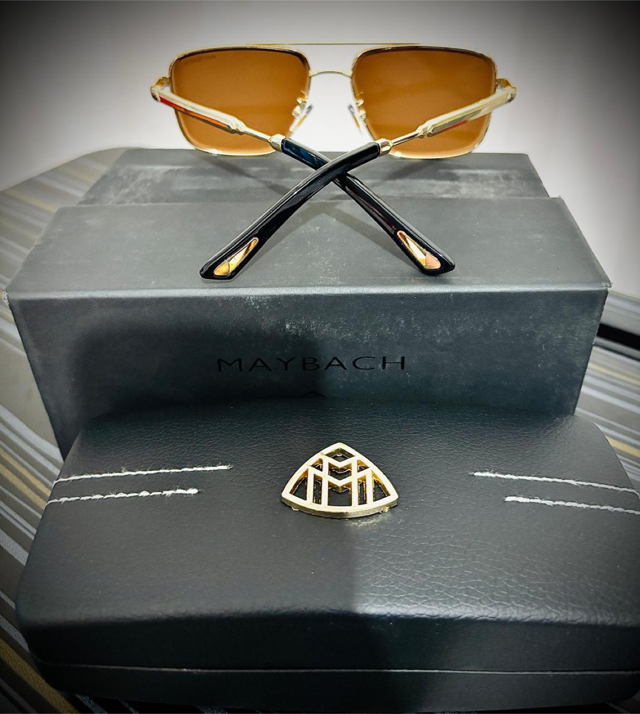 Maybach Sunglasses - Gold Frame, Brown Lenses - photo 2