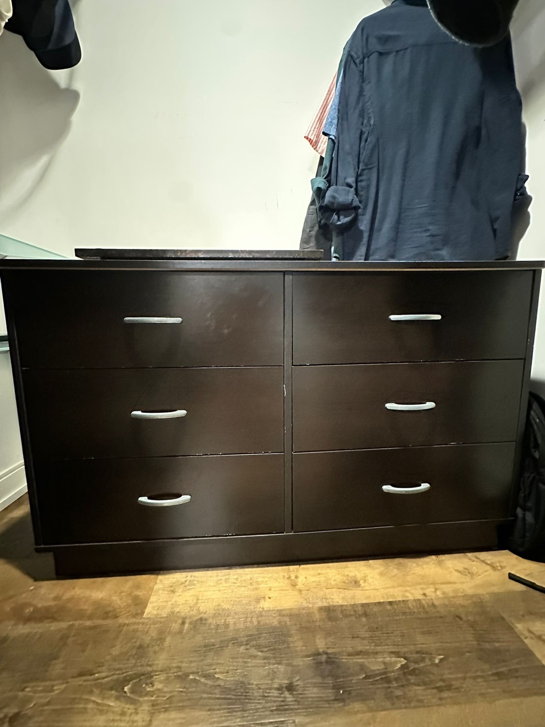 Dark Brown 6-Drawer Dresser