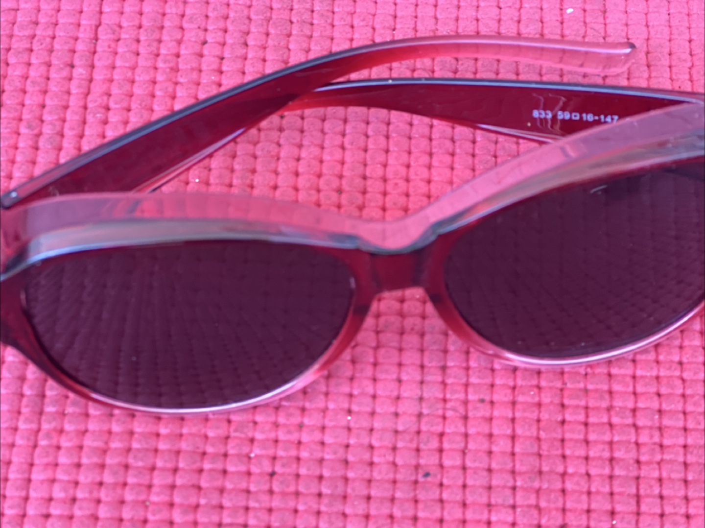 Red Oval Sunglasses