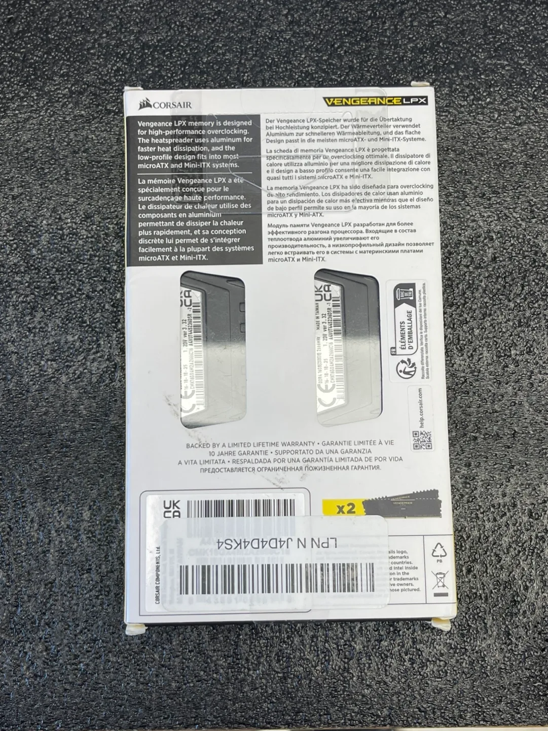 Corsair Vengeance LPX 16GB (2x8GB) DDR4 2666MHz RAM image indicator(2)