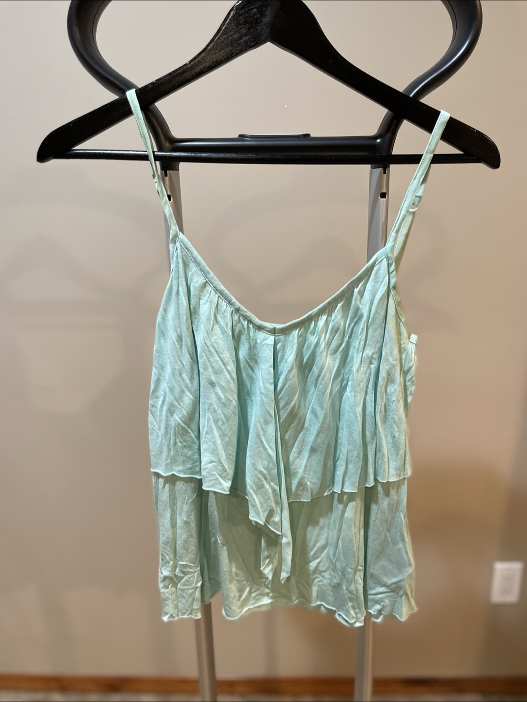 Talula Women's Mint Green Ruffle Tank Top
