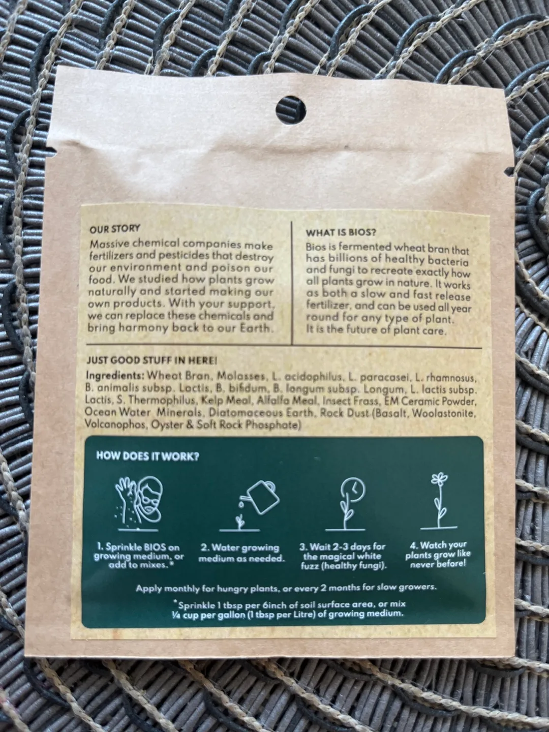 Bios Nutrients All Natural Plant Fertilizer Sample image indicator(2)