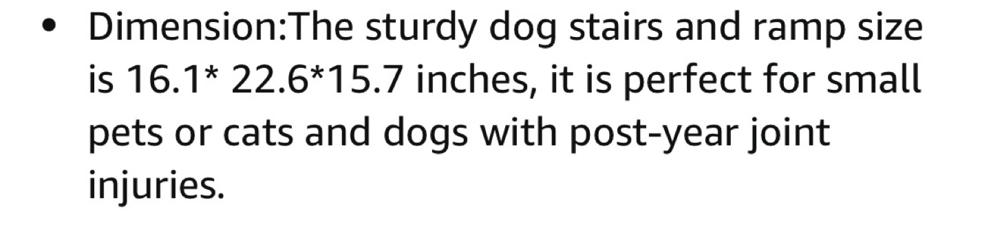 MOOACE 3-Step Pet Stairs Dog Ramp for Beds and Couches - photo 3