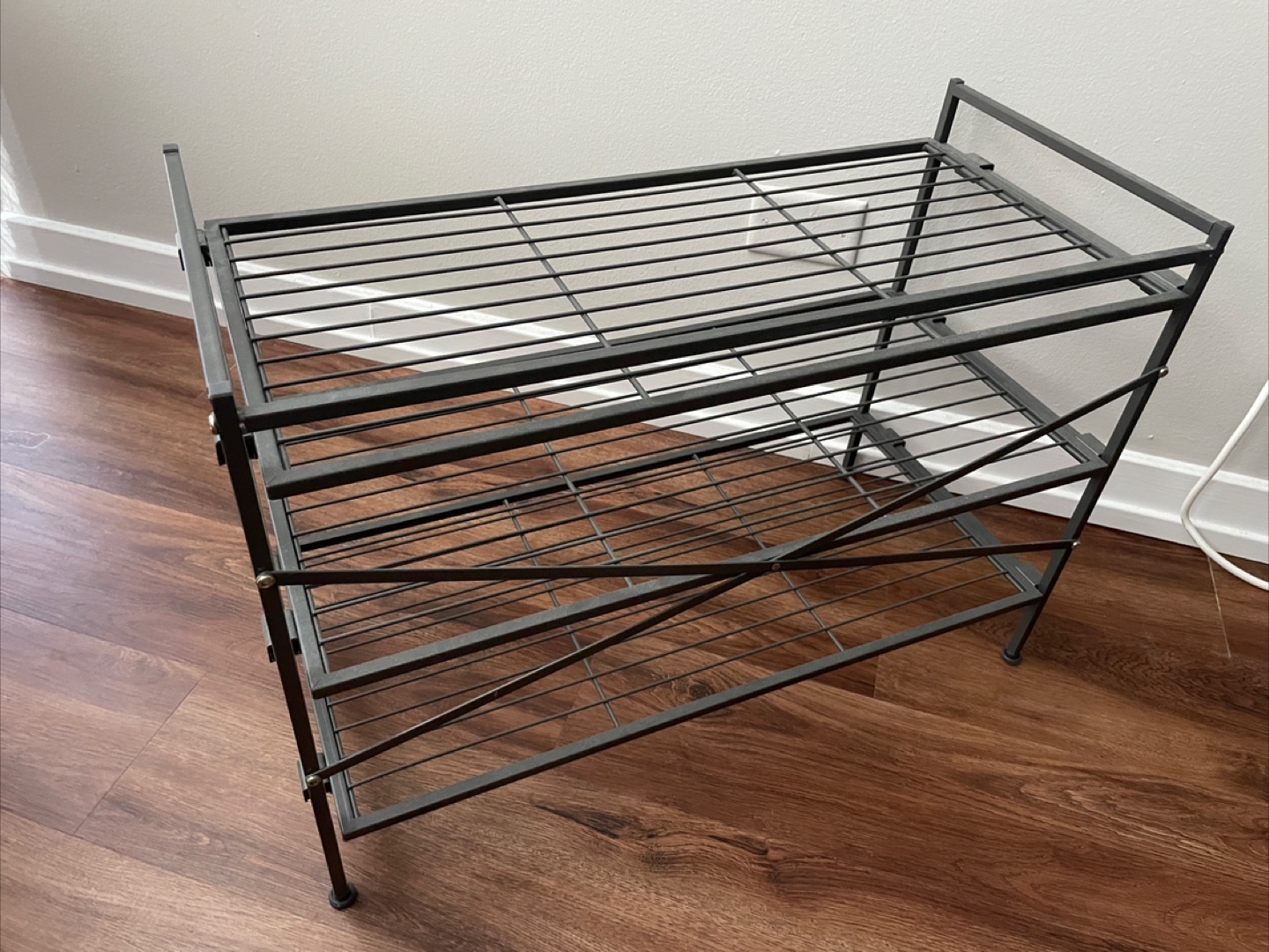 3-Tier Metal Shoe Rack - photo 2