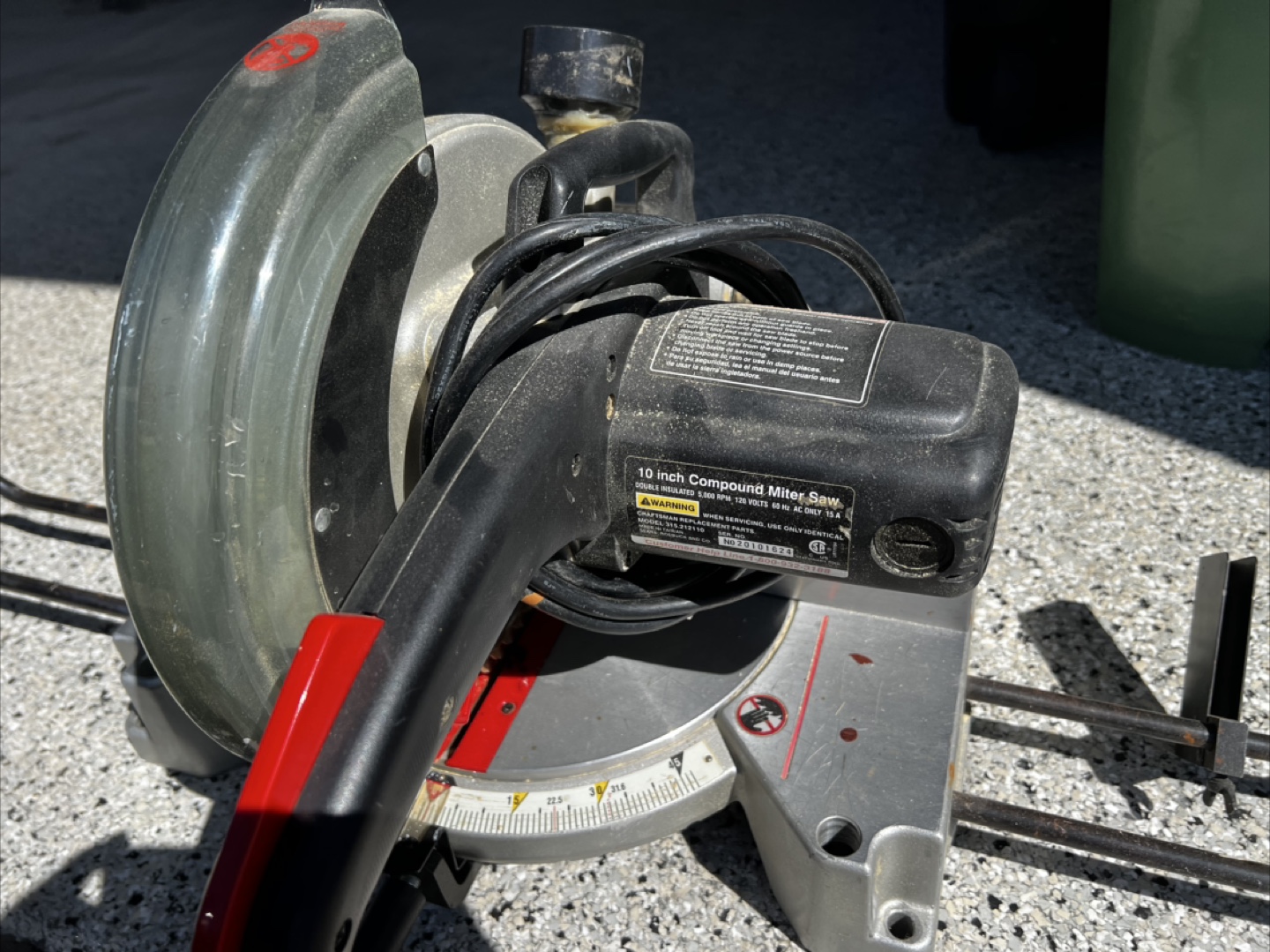 Craftsman 10 inch Compound Miter Saw 315.212110 - photo 3