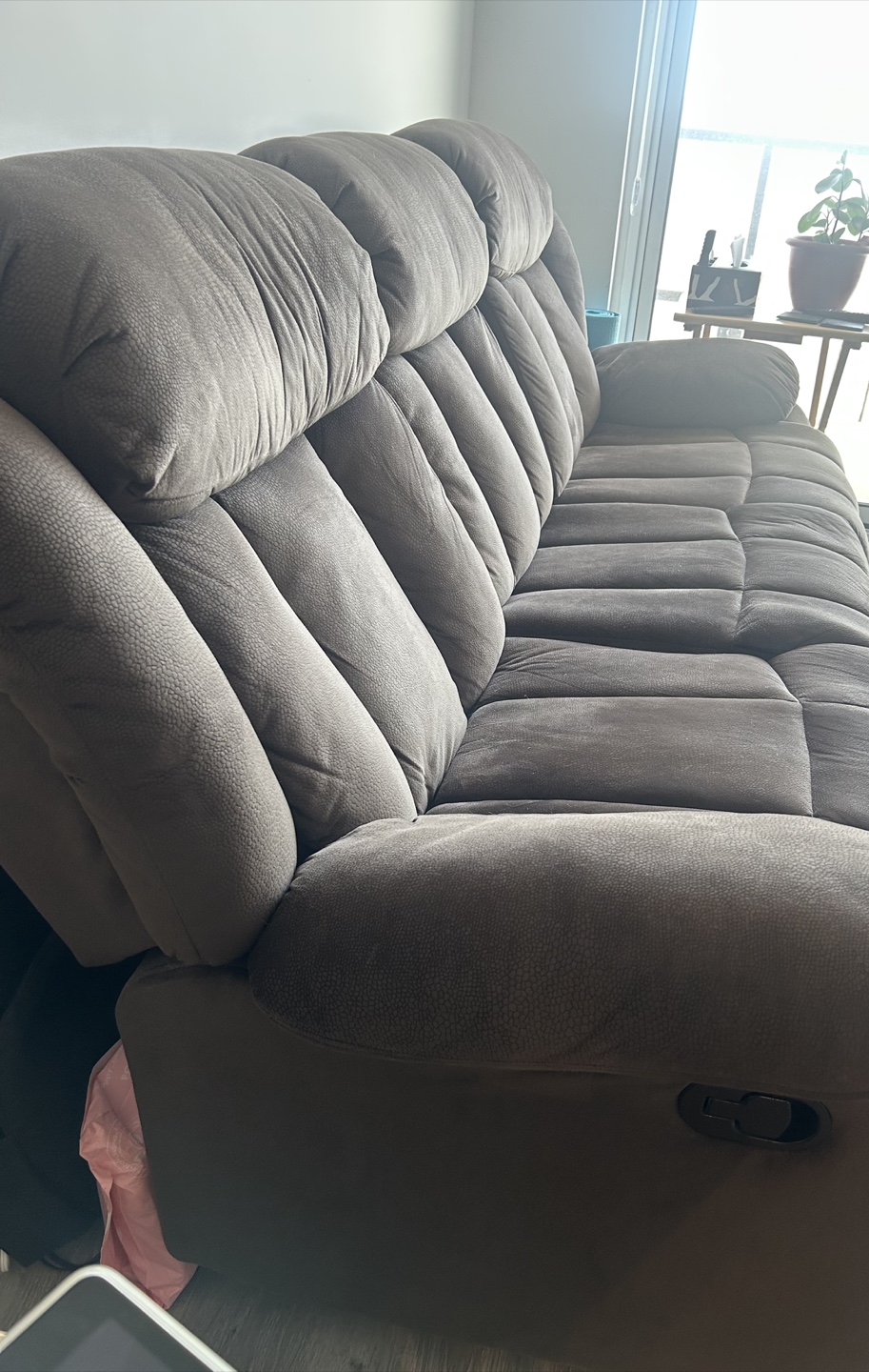 Brown Reclining Sofa - photo 2