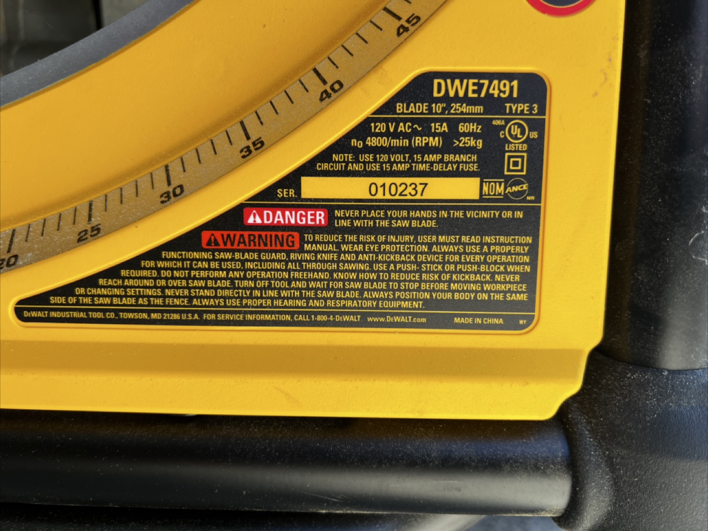 Dewalt DWE7491 10-Inch Table Saw with Folding Stand - photo 5