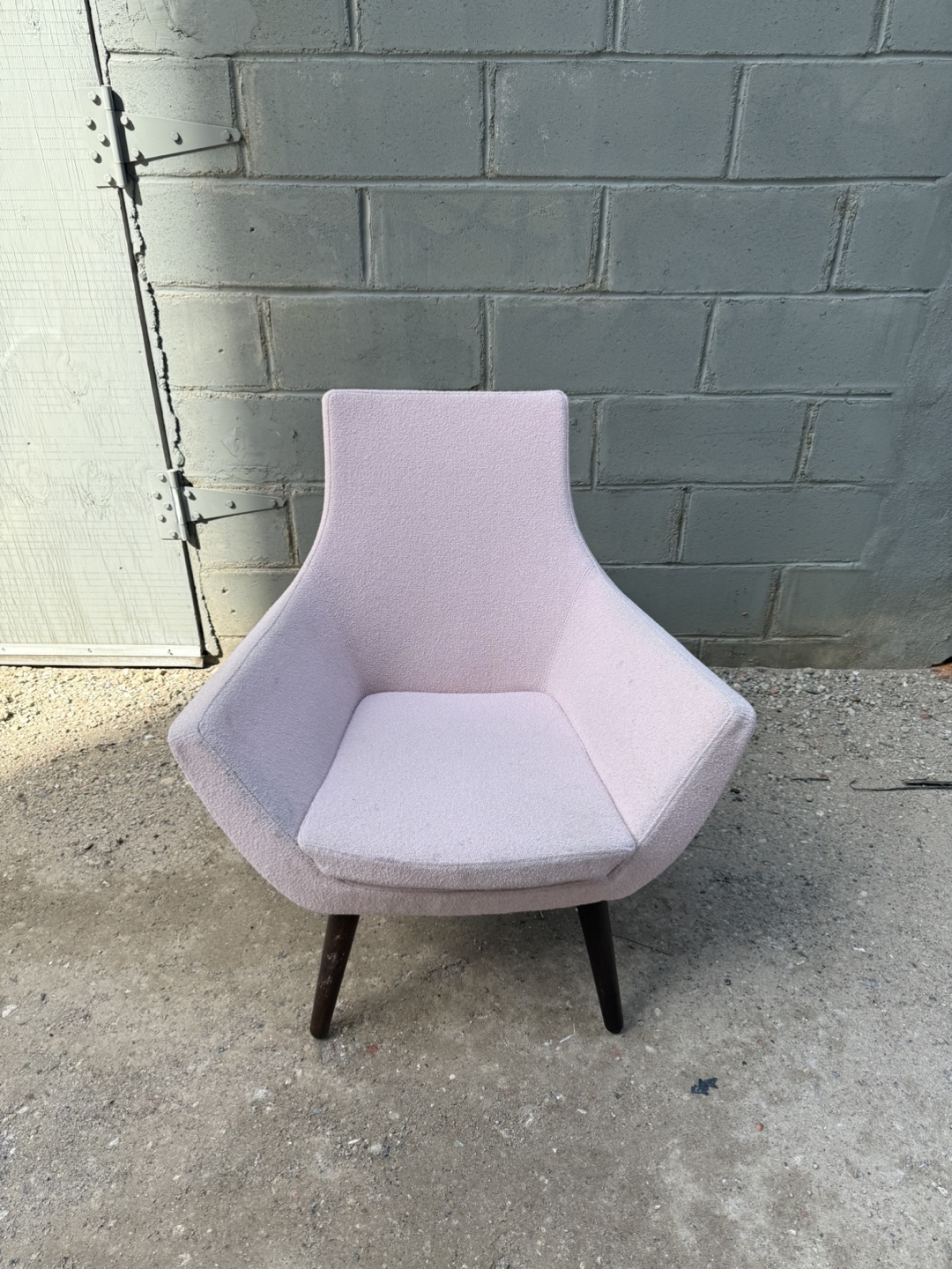 Mid-Century Modern Pink Accent Chair