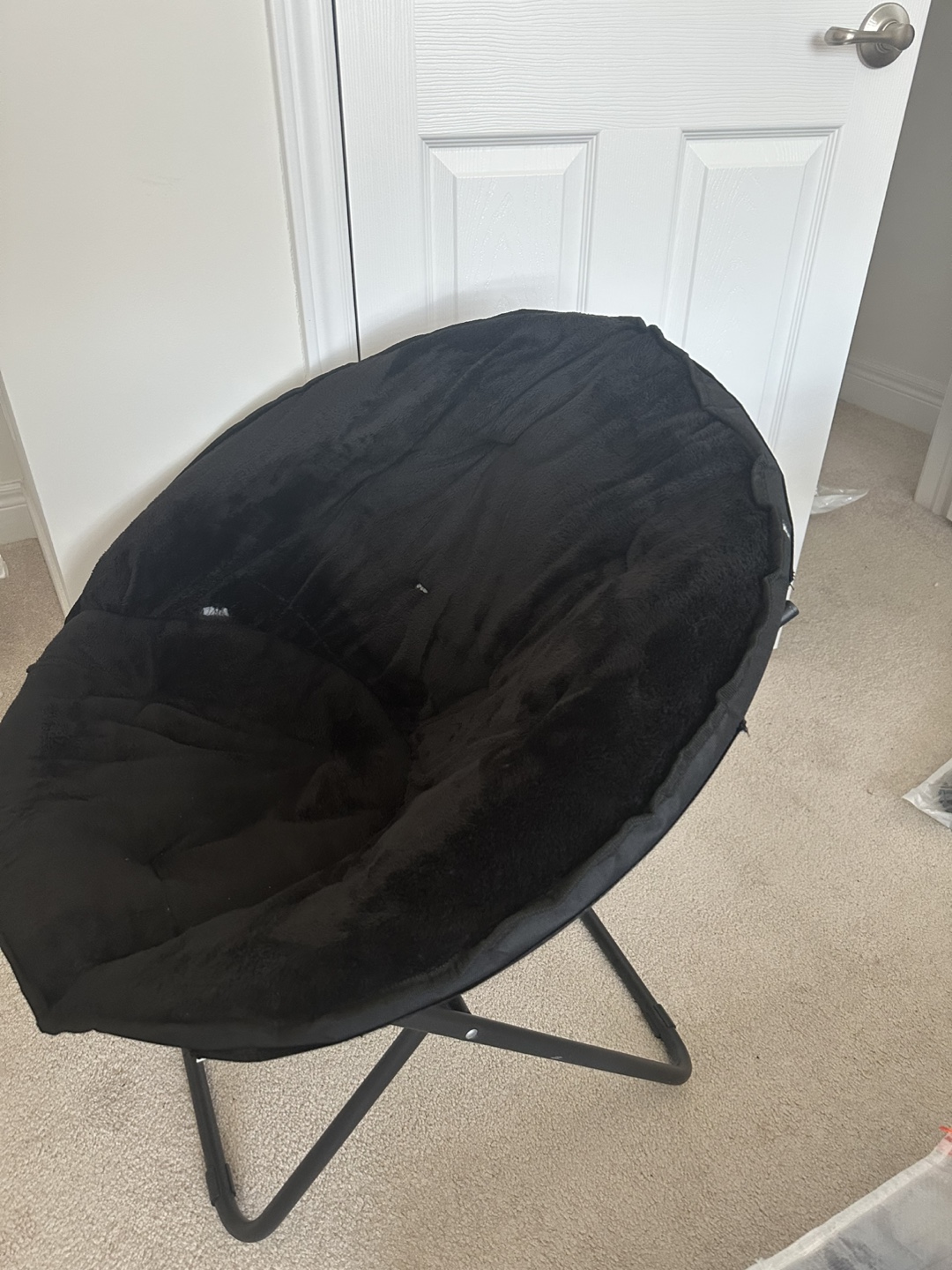 Black Foldable Round Chair - photo 2