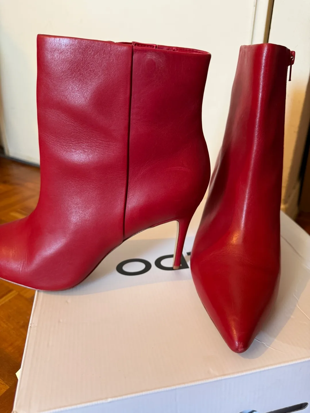 Aldo Red Ankle Boots 11 (Used a few times) image indicator(3)