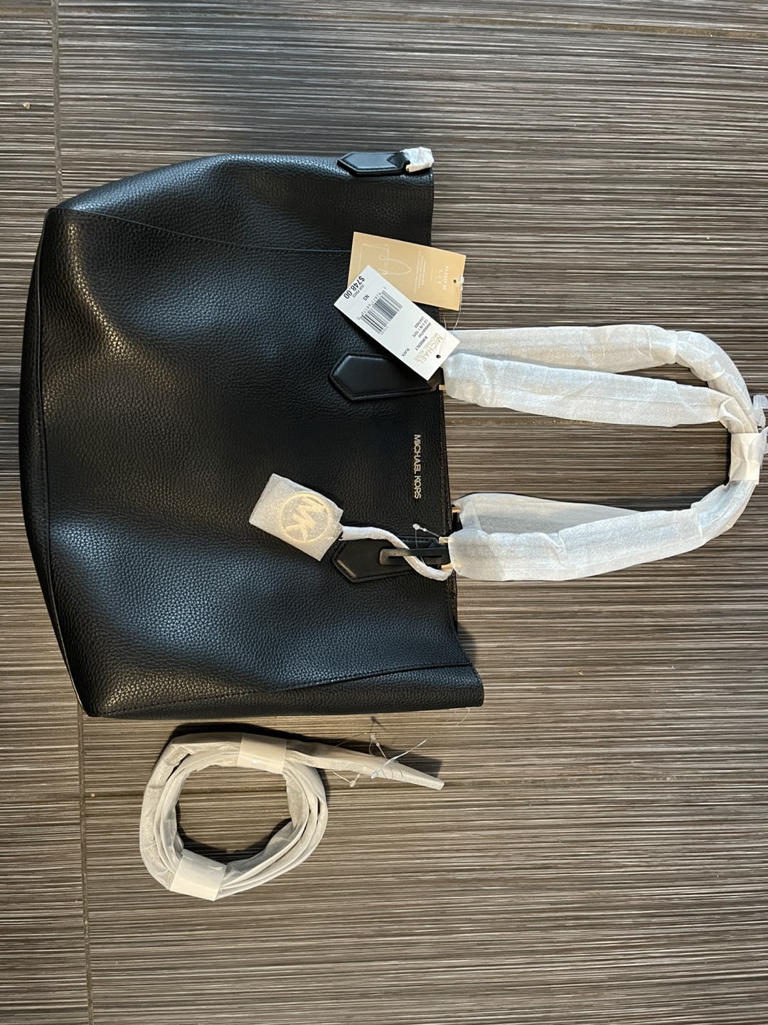 Michael Kors Mercer Gallery Large Tote Bag - Black Leather 🏒