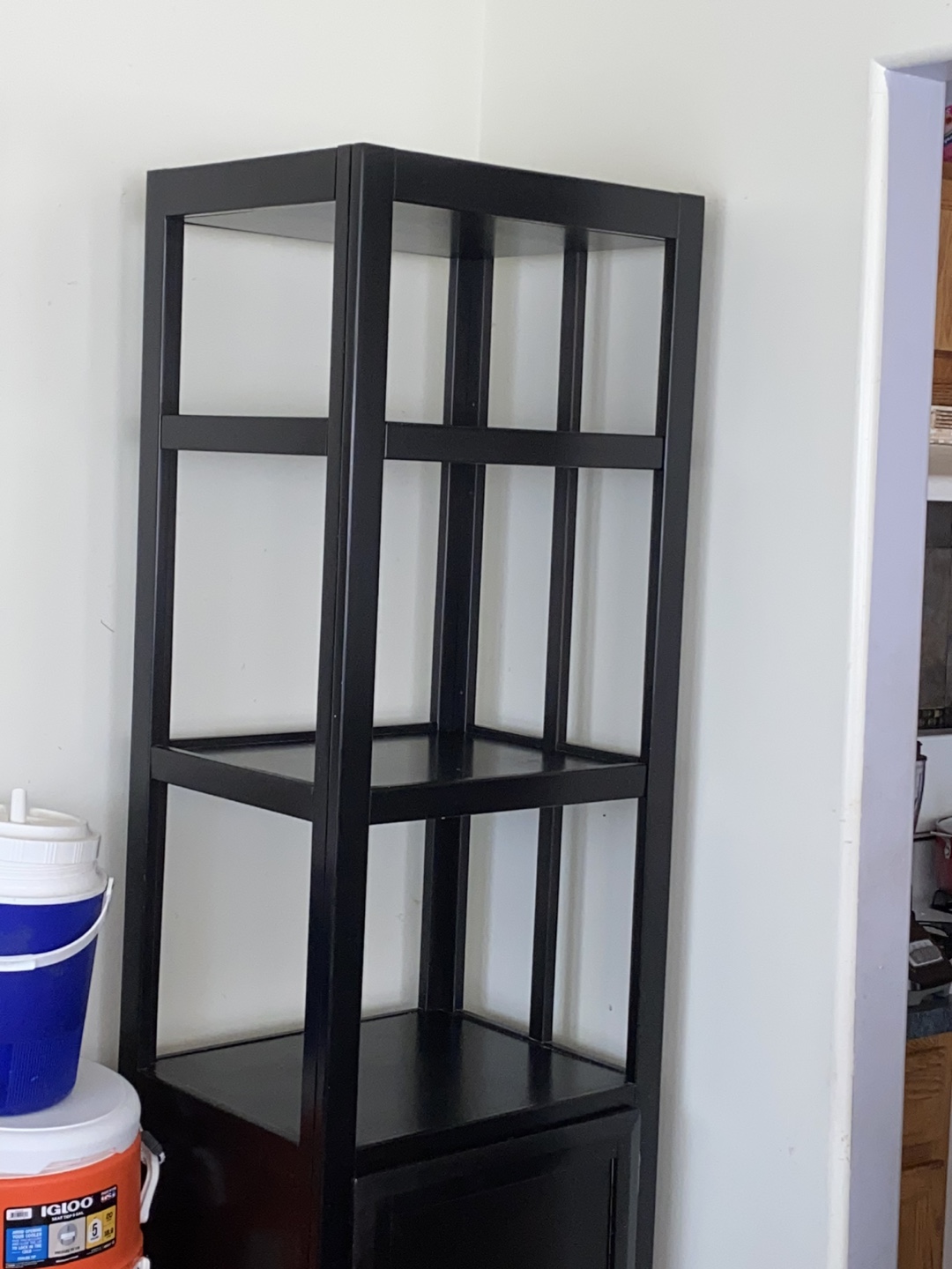 Black Entertainment Center with Two Bookcases - photo 2