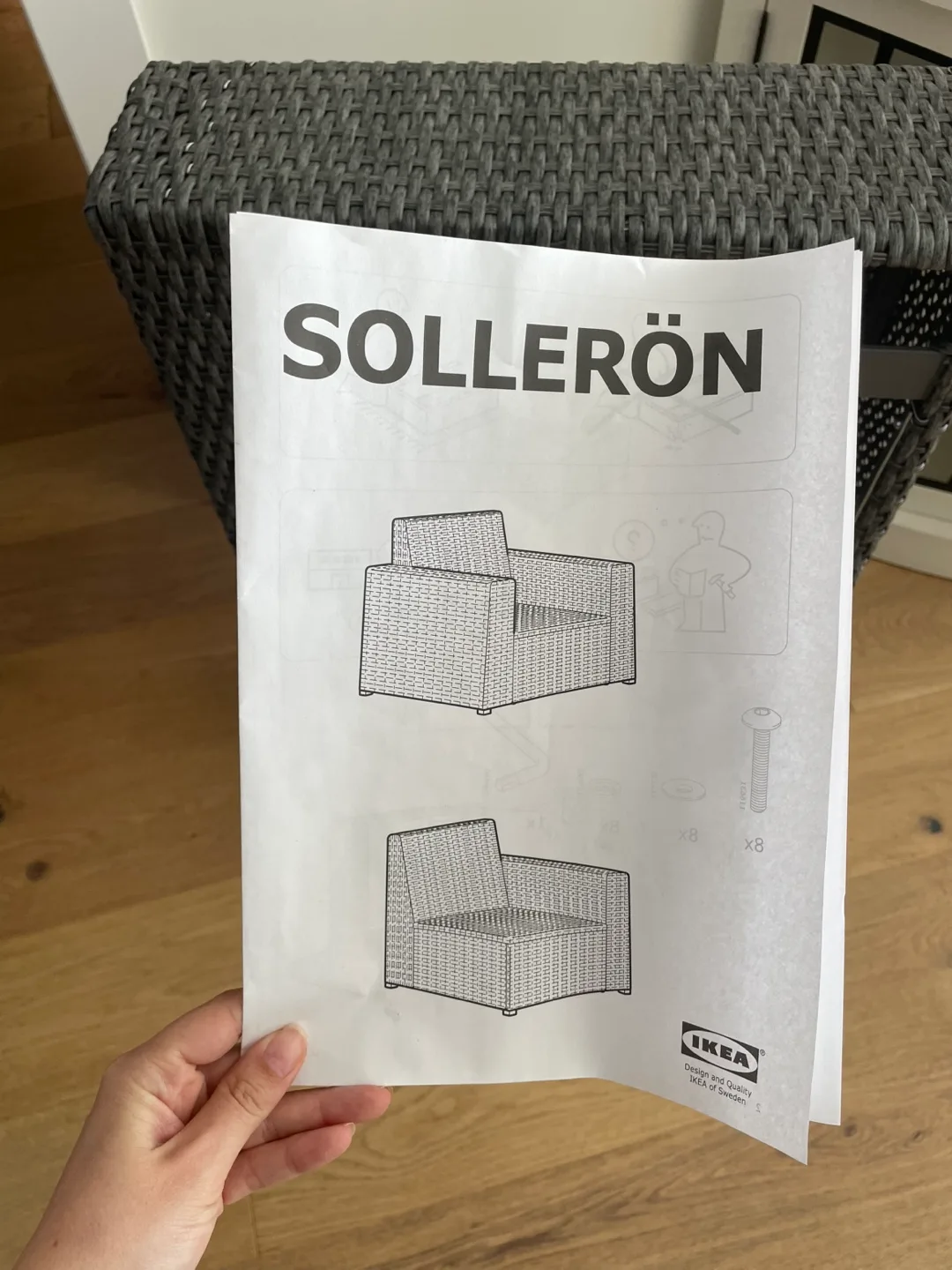 IKEA SOLLERÖN Outdoor Sofa Armrest thumbnail