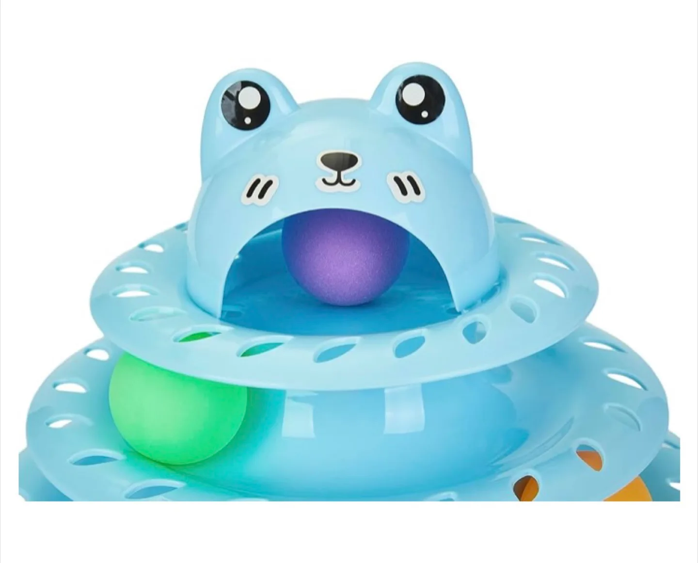 Gefryco Cat Toy - 4-Tier Roller Track, Turntable Cat Tower image indicator(5)