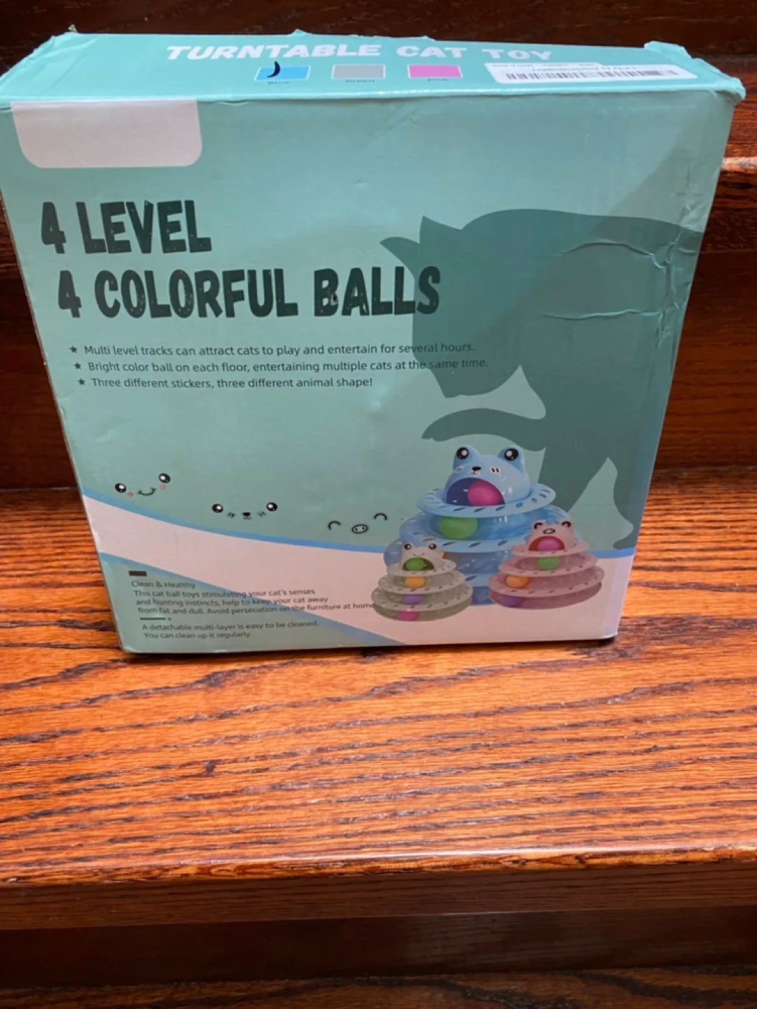 Gefryco Cat Toy - 4-Tier Roller Track, Turntable Cat Tower image indicator(2)