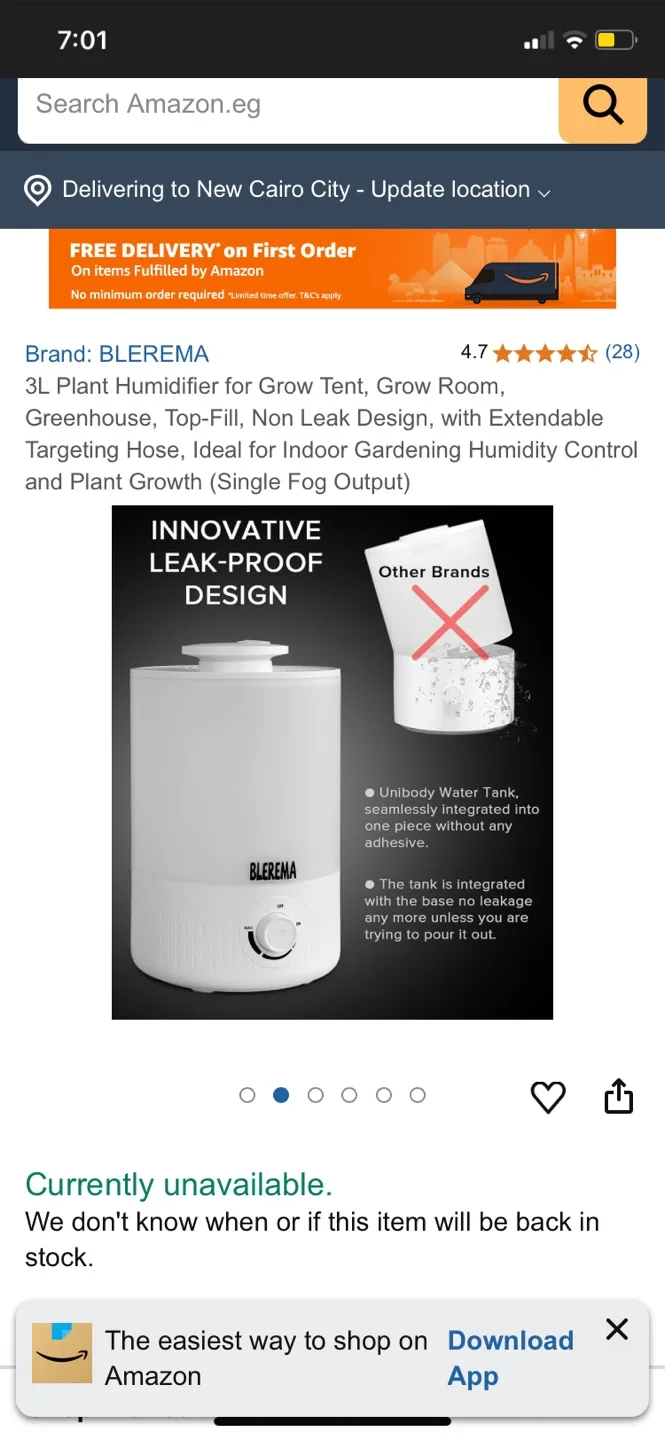 BLEREMA 3L Plant & Reptile Humidifier with Extendable Hose image indicator(3)