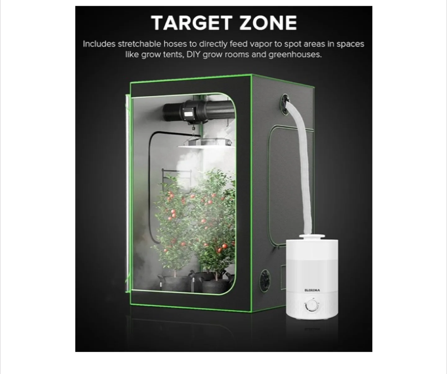 BLEREMA 3L Plant & Reptile Humidifier with Extendable Hose image indicator(5)