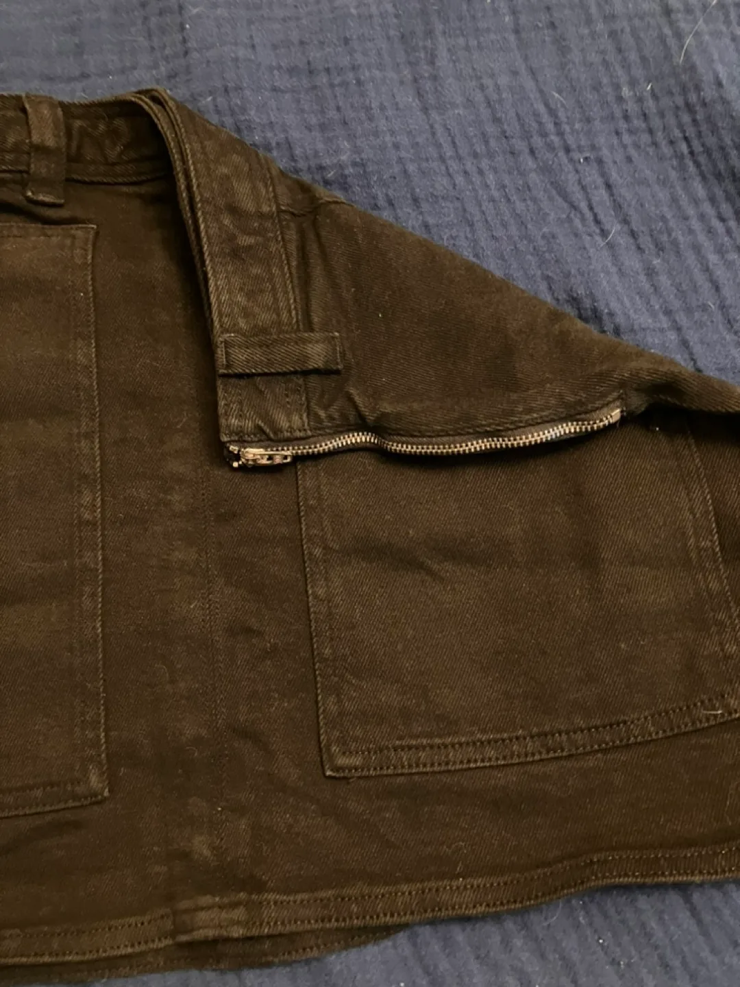 Wilfred Free Black Denim Mini Skirt Size 8 image indicator(3)