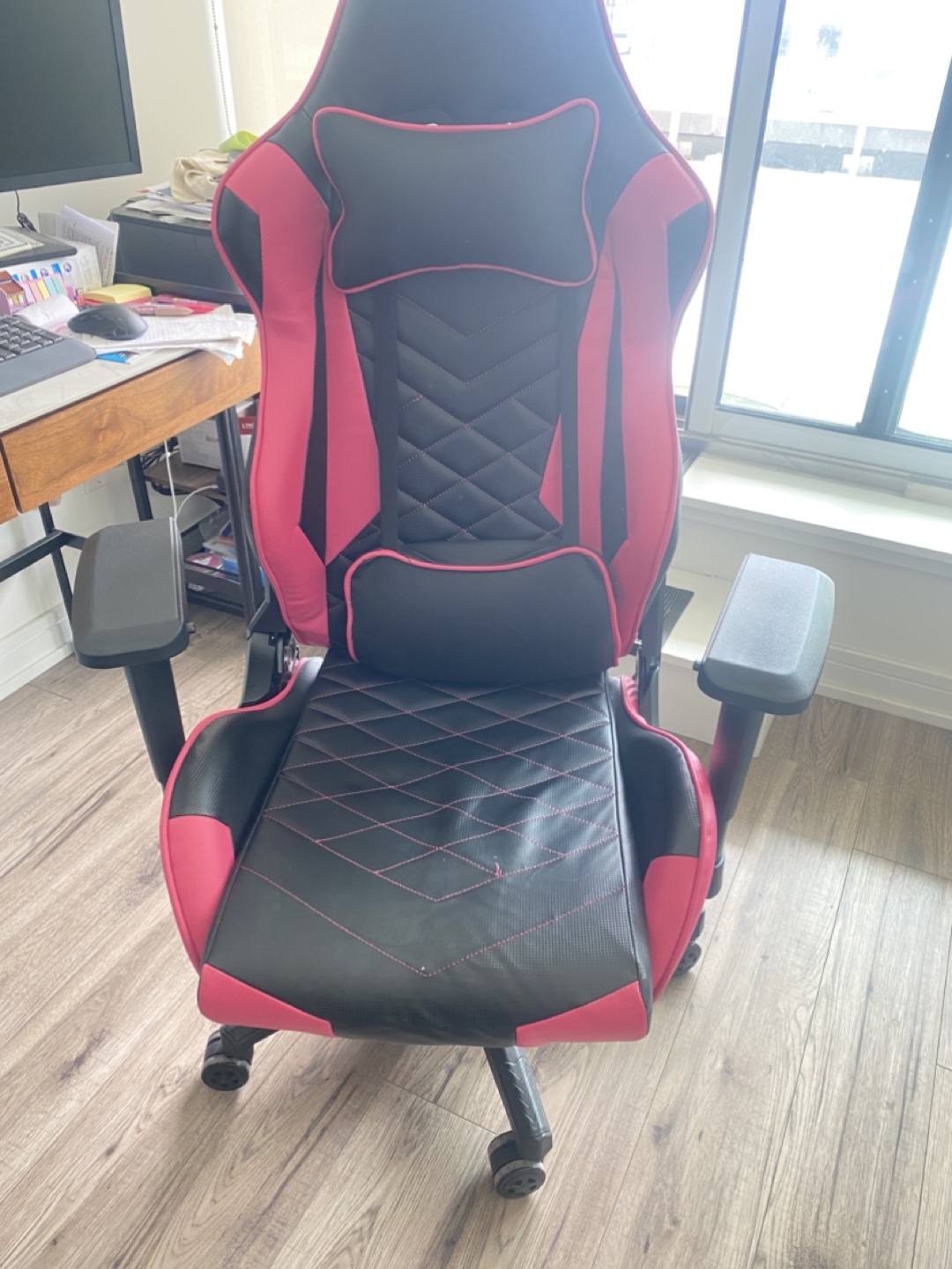 Pink and Black Gaming Chair