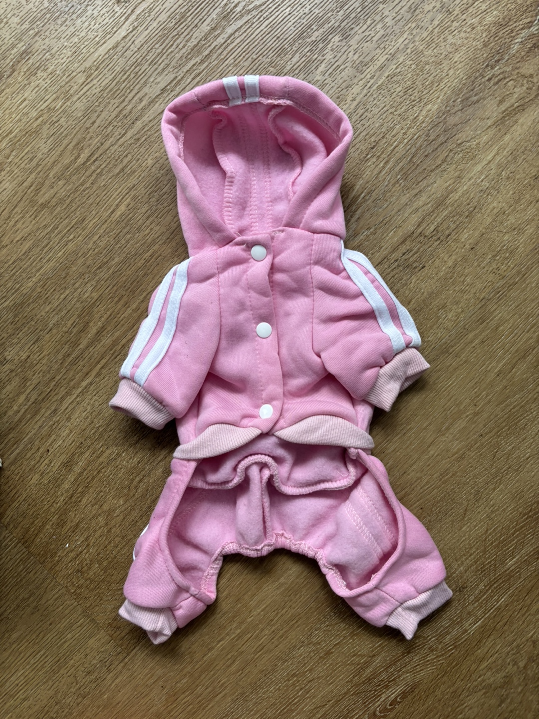 Adorable Pink Adidog Dog Hoodie and Jumpsuit - photo 2