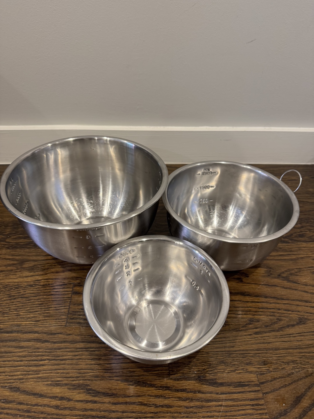 Stainless Steel Mixing Bowls Set of 3