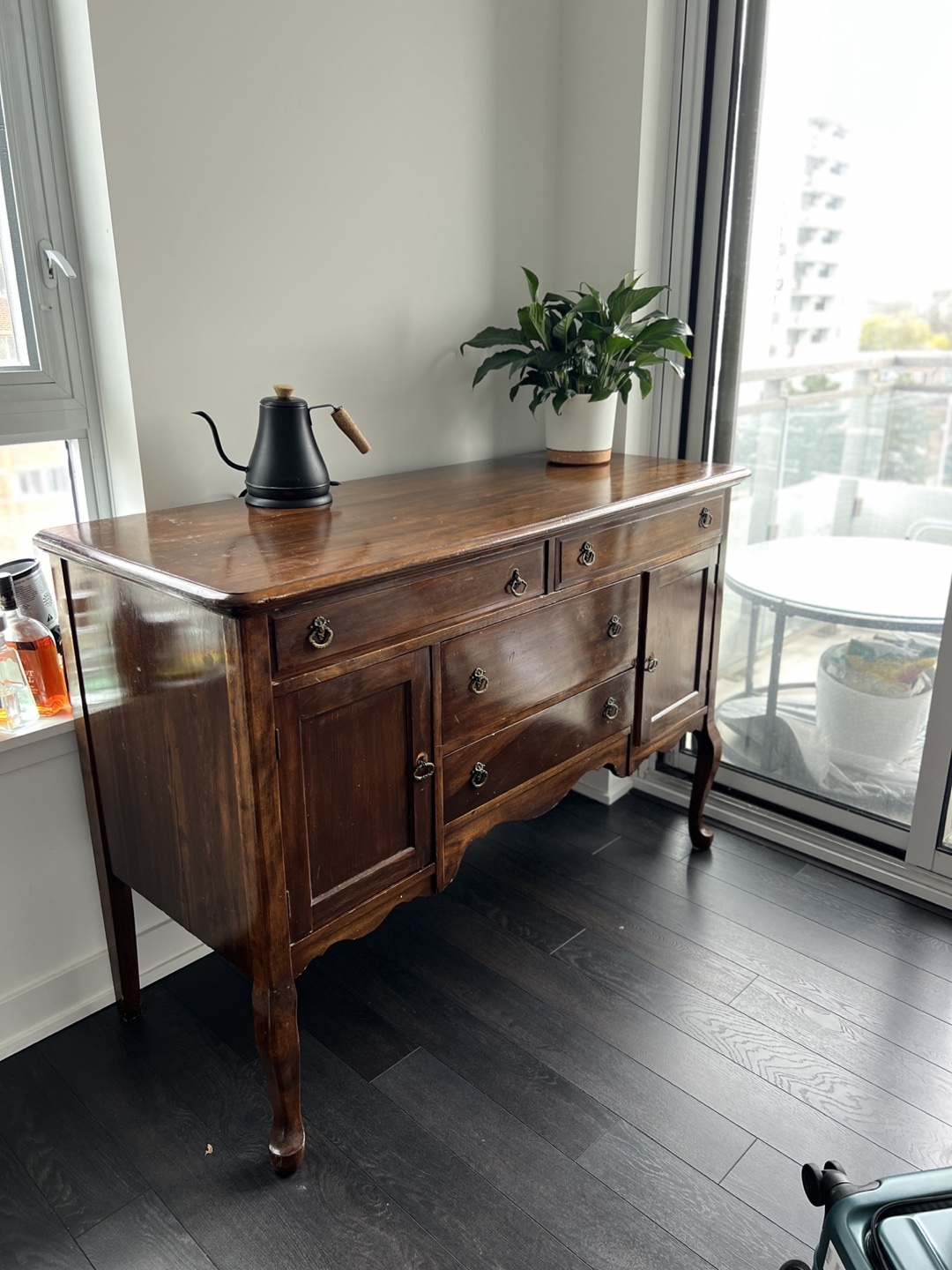 Vintage Wooden Buffet Server - photo 2