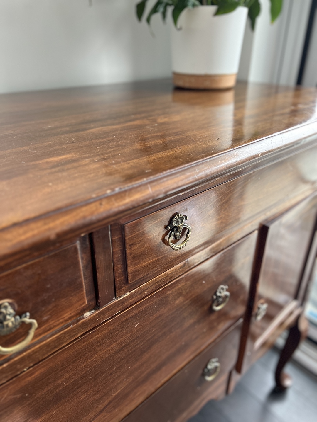 Vintage Wooden Buffet Server - photo 4