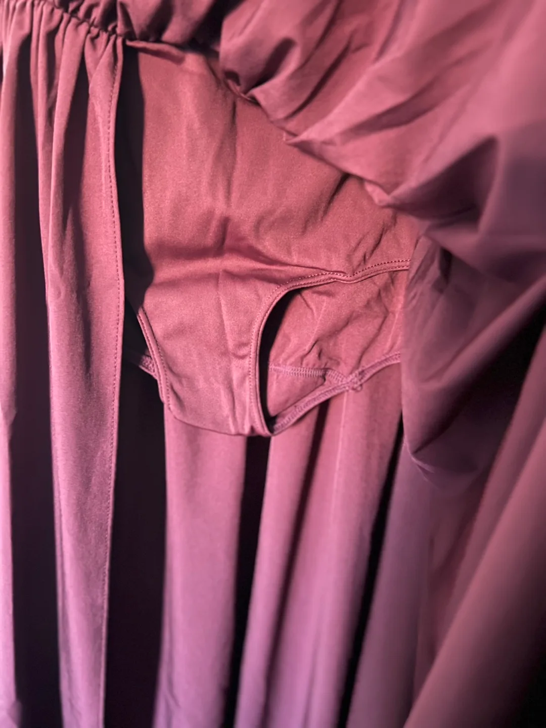 Halara Burgundy Midi Skirt Size Small image indicator(4)