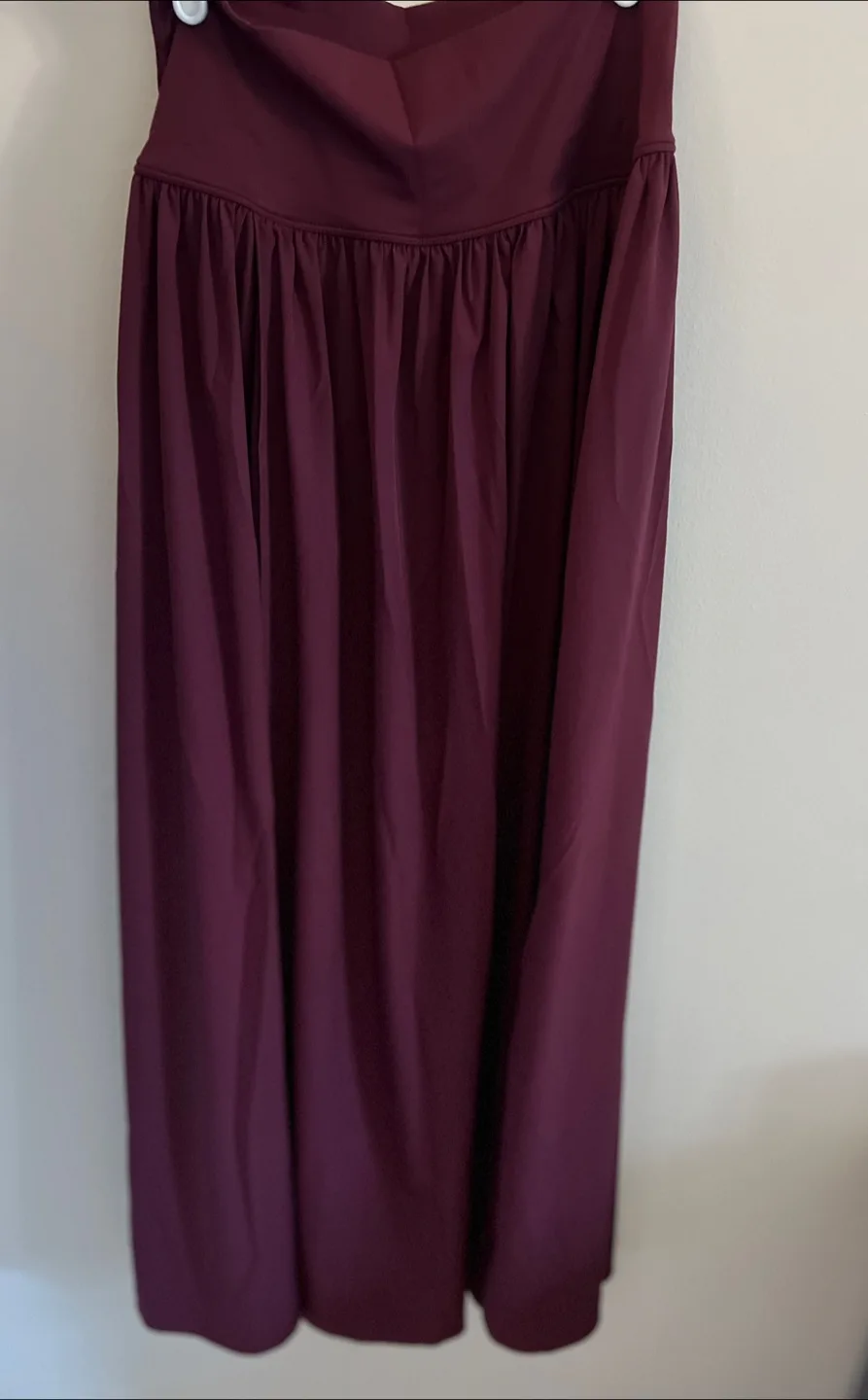 Halara Burgundy Midi Skirt Size Small image indicator(3)