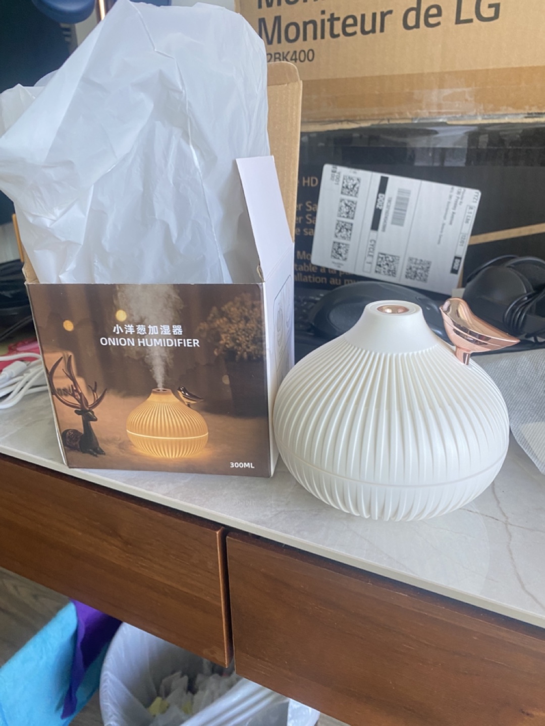 300ML Onion Humidifier - Ultrasonic Aroma Diffuser