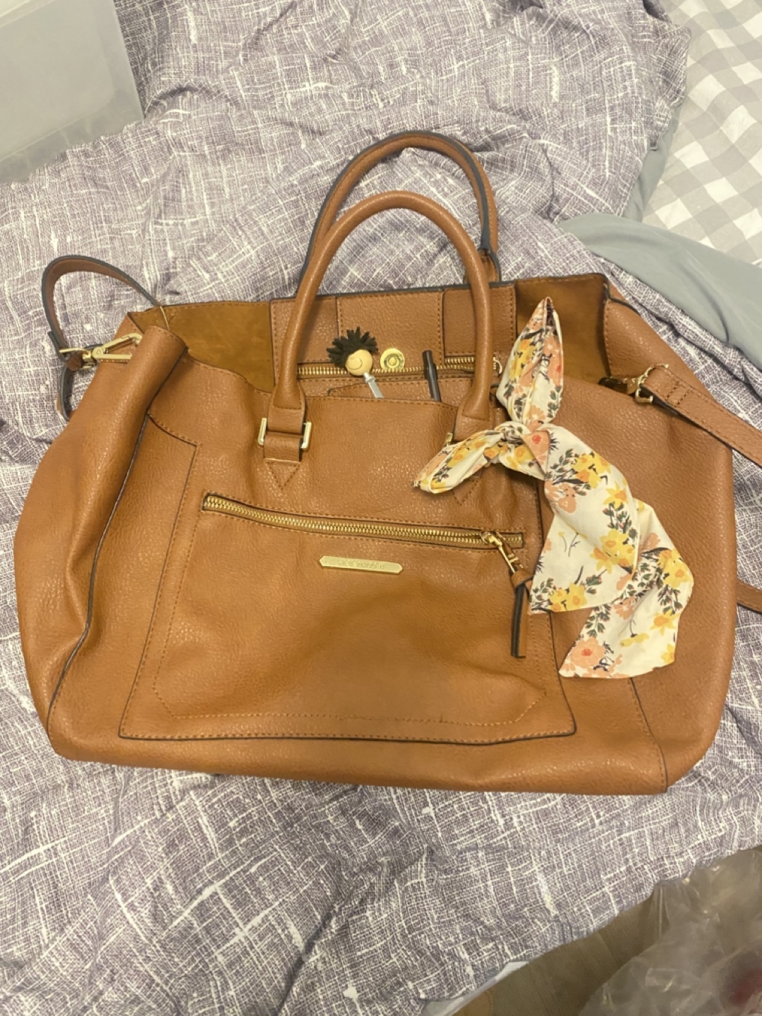 Brown Leather Tote Bag