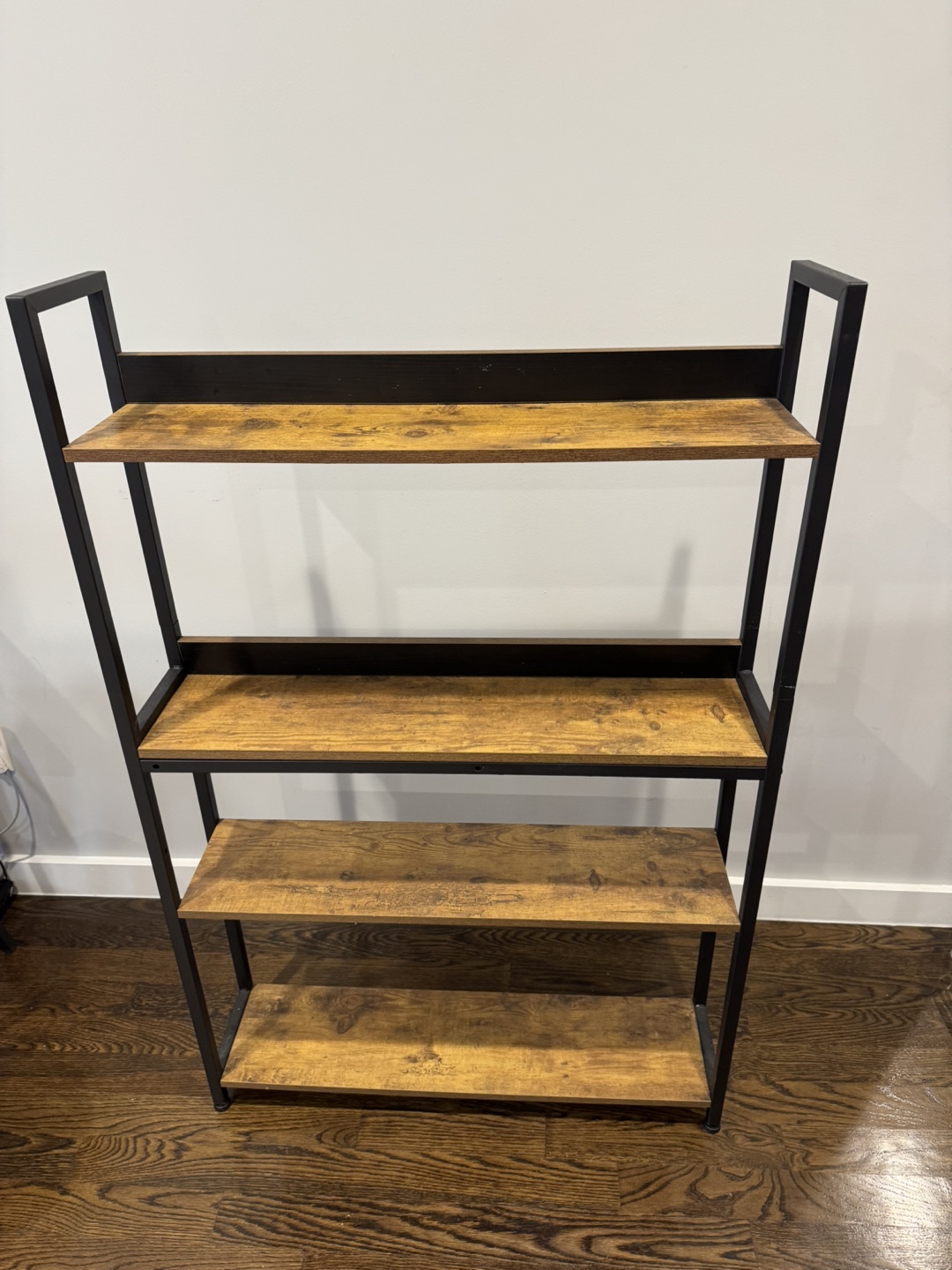 Rustic 3-Tier Bookshelf