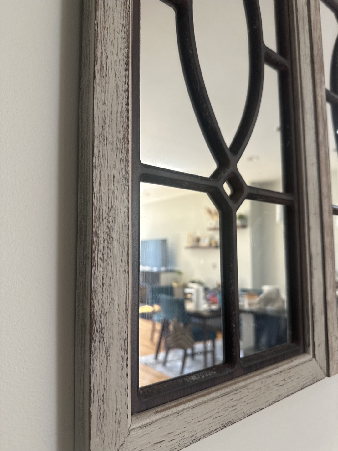 Set of Two Farmhouse Style Wall Mirrors - photo 2