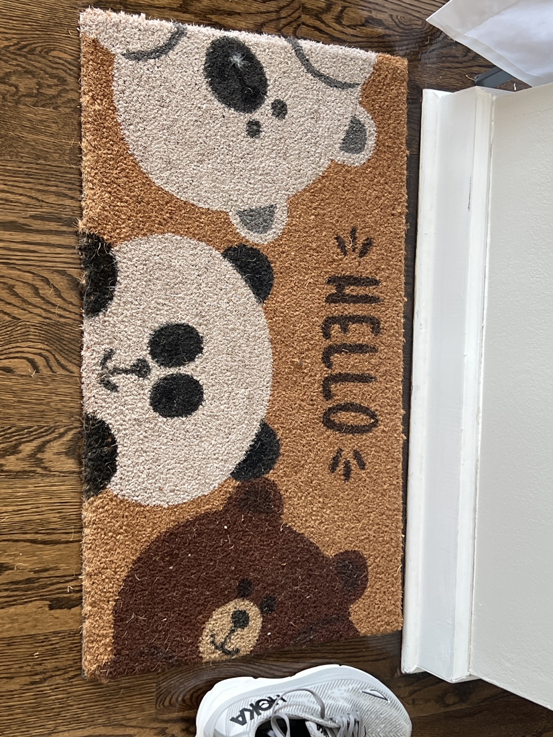 Adorable W Bears Doormat - coconut fiber/heavy duty backing