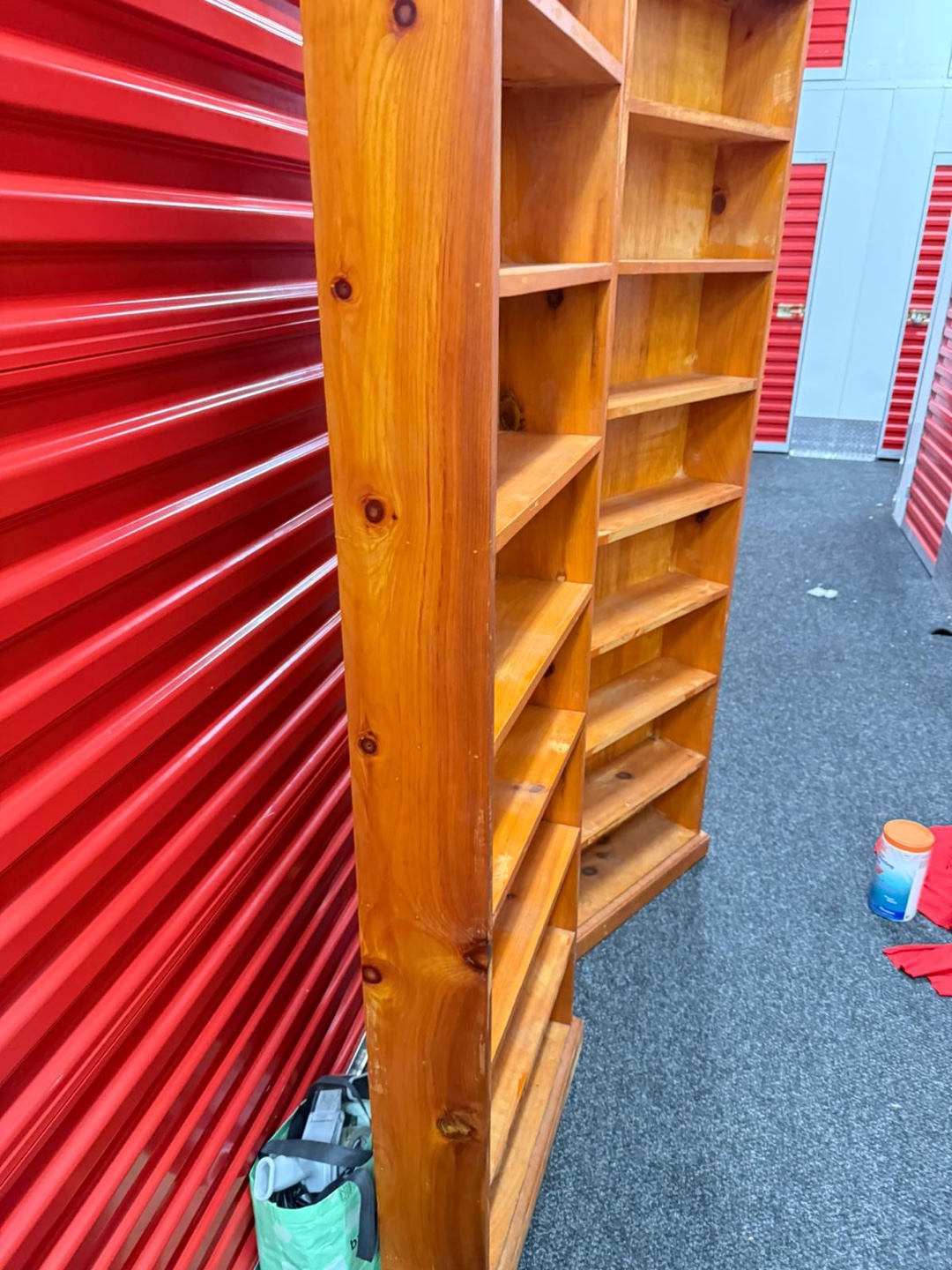 Pair of Tall Wooden Bookcases - photo 2