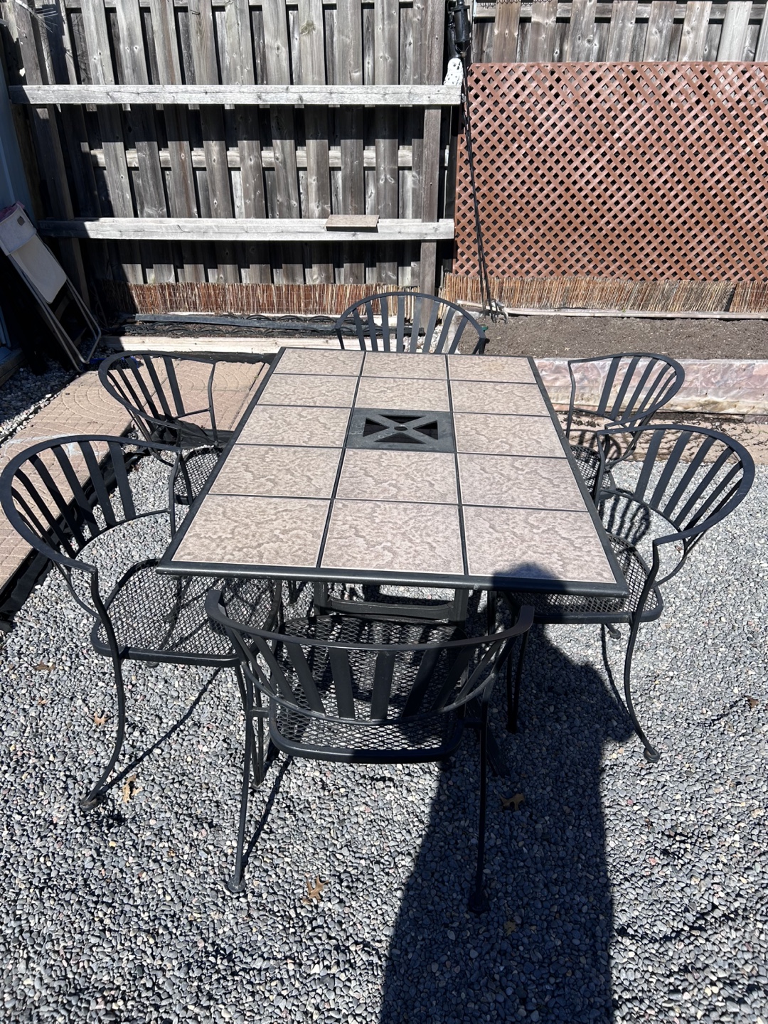 Outdoor Patio Set - 6 Chairs and Table - photo 2
