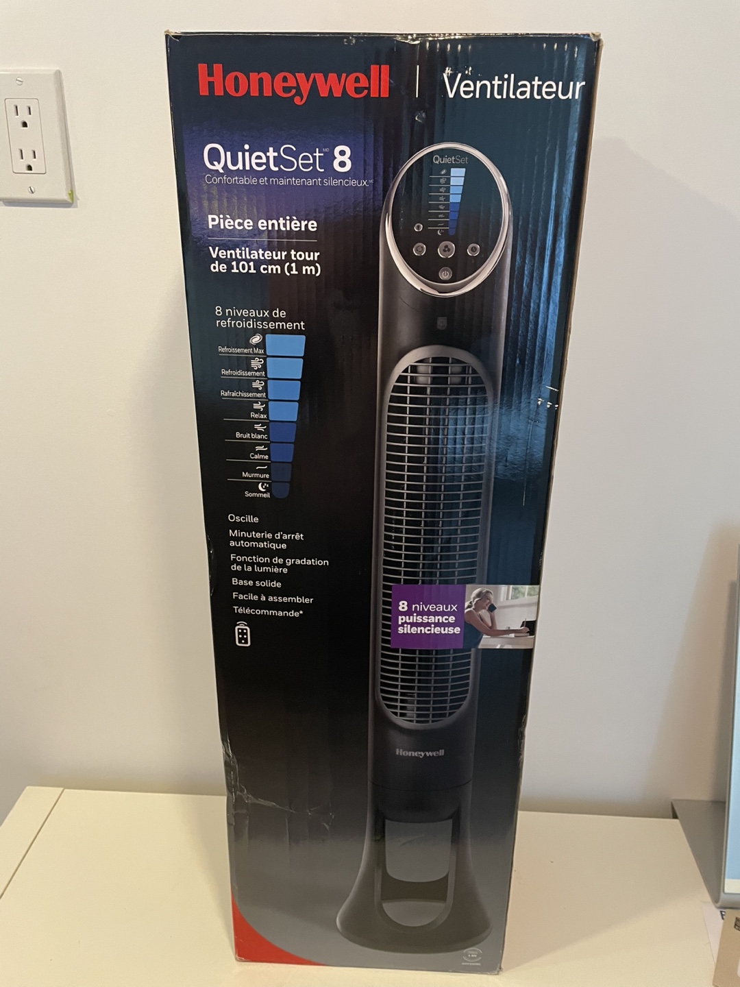 Honeywell QuietSet 8 Tower Fan - New in Box