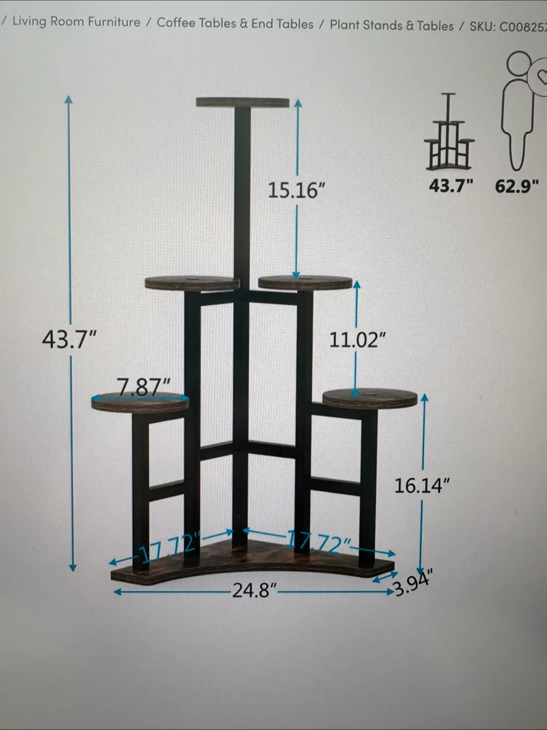 Five-Tier Corner Plant Stand - need to move this image indicator(2)