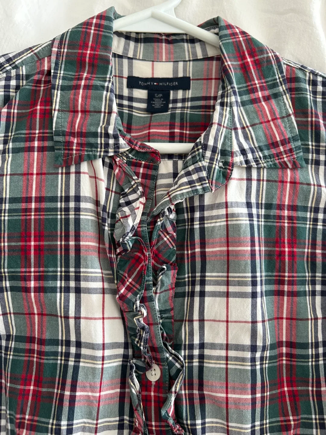 Tommy Hilfiger Women’s Plaid Shirt (Size Small) image indicator(2)