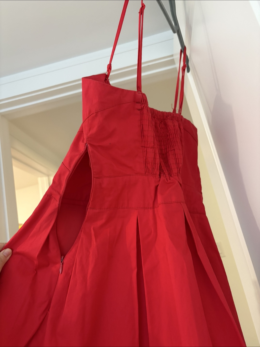 Bershka red sweetheart neckline dress - Size M - photo 2
