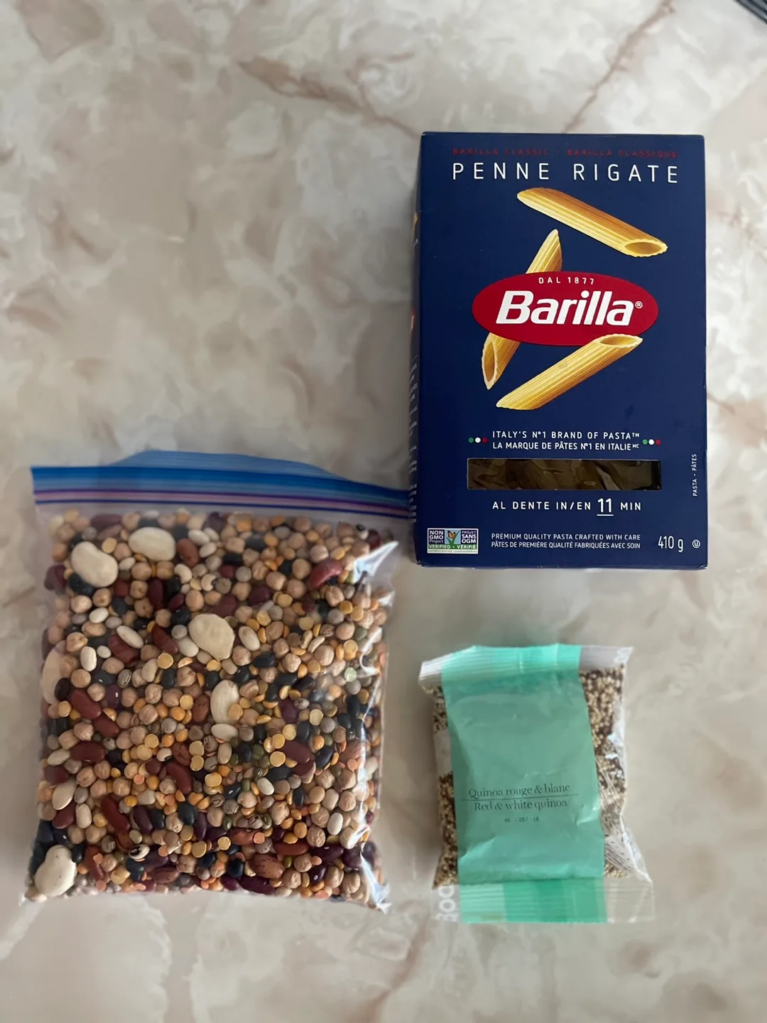 Bulk Dried Goods Bundle: Pasta, Beans, and Quinoa thumbnail