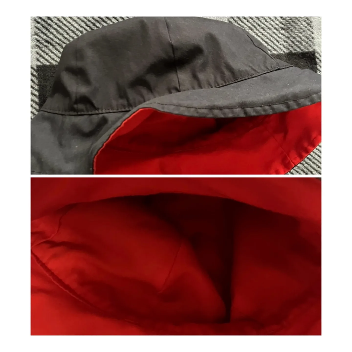 (Headpiece) Black & Red Hooded Hat thumbnail