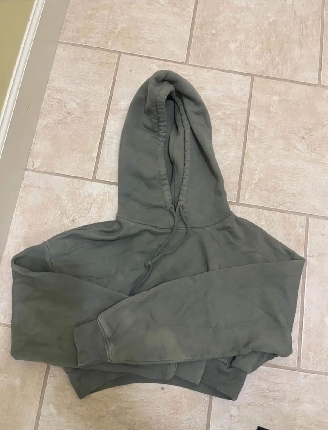 Olive Green TNA hoodie thumbnail