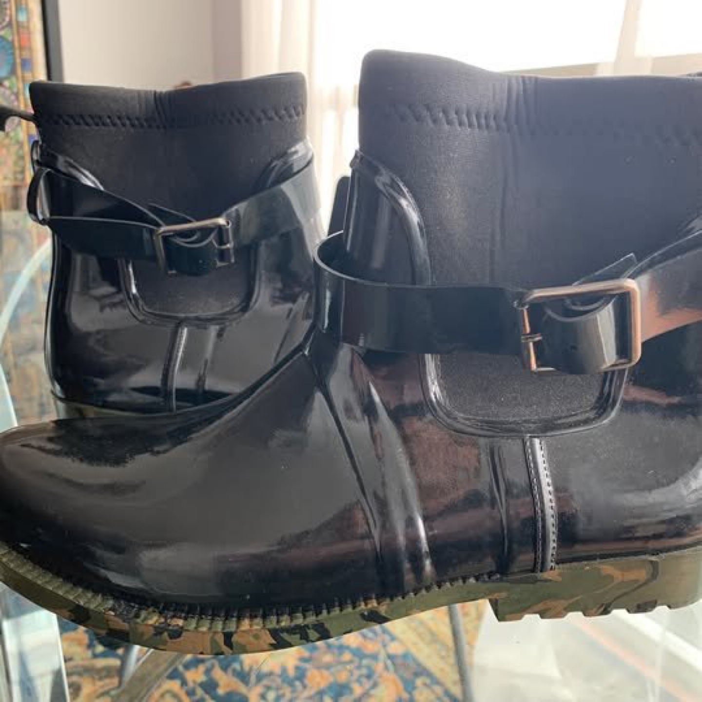 Women's Cougar Black Rain Boots Size 11