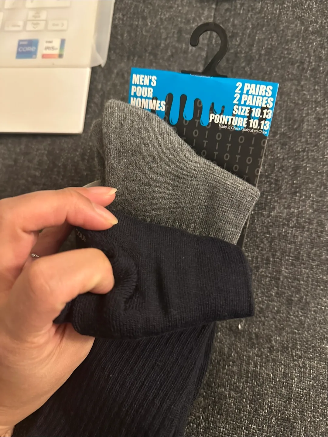 Touch of Insanity Men's Crew Socks - 2 Pairs image indicator(2)