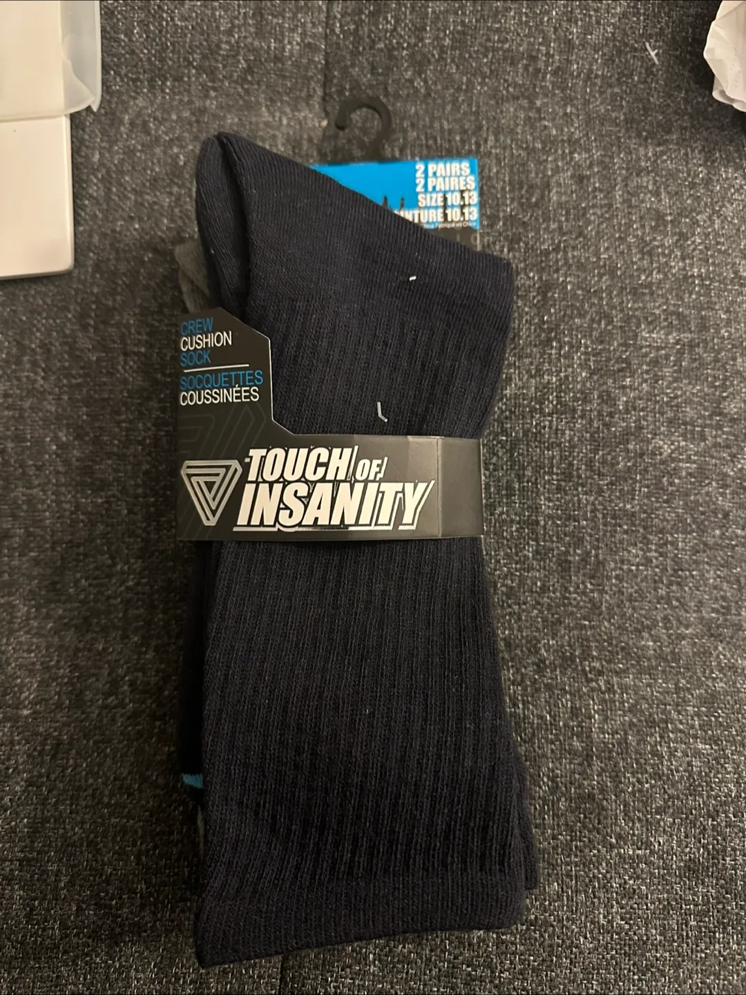Touch of Insanity Men's Crew Socks - 2 Pairs thumbnail