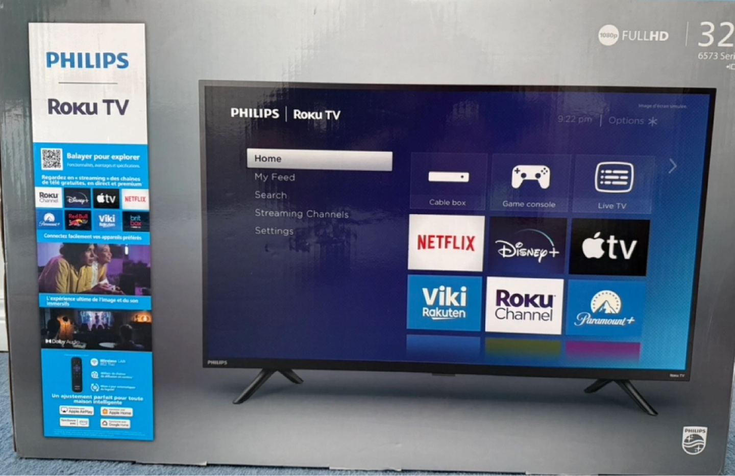 Philips 32" 1080p FHD LED Roku Smart TV
